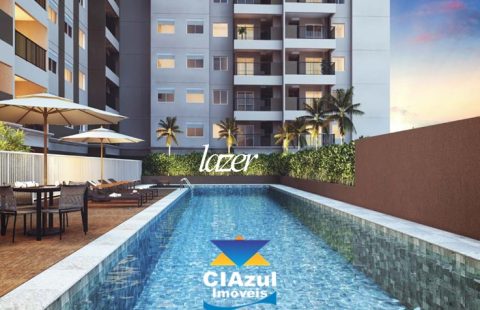 Apt. 59m² com 1 suíte e sala living ampliado
