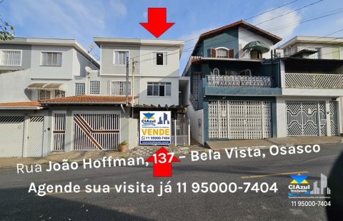 Sobrado de 3 quartos 2 vagas à venda Bela Vista Osasco
