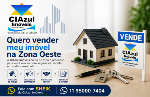 Quero vender meu imóvel na Zona Oeste