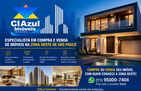 CIAzul Imóveis – Imobiliária  Especialista em Compra e Vendas na Zona Oeste de São Paulo